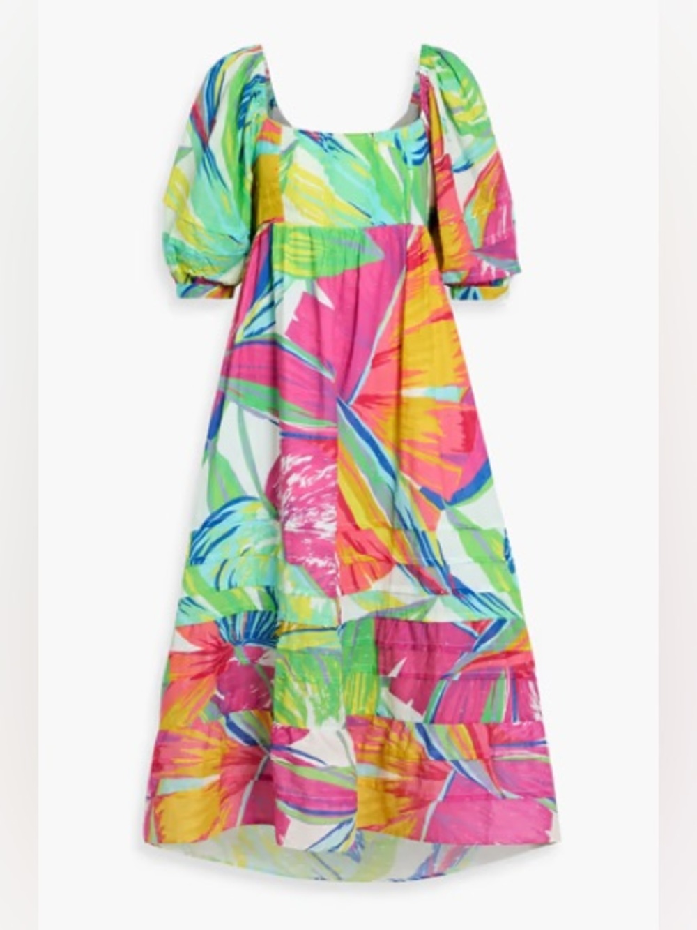 NWT FARM RIO “Rainbow Leaves” Colorful Midi Dress